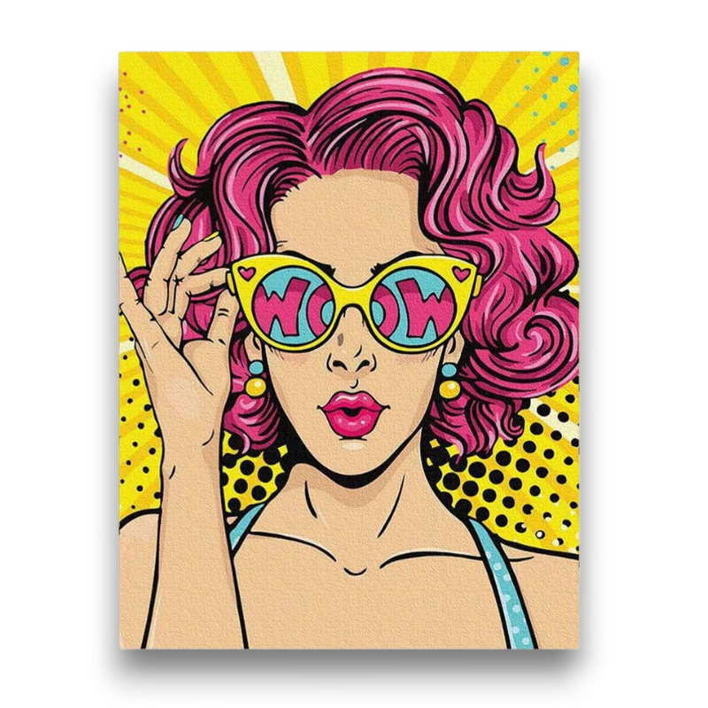 Pop art Girl Paint by Numbers