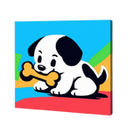 Puppy Play, Kids Paint By Numbers