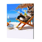 Purrfect Vacation Paint by Numbers