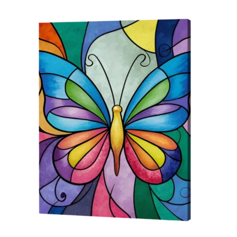 Radiant Wings Paint by Numbers