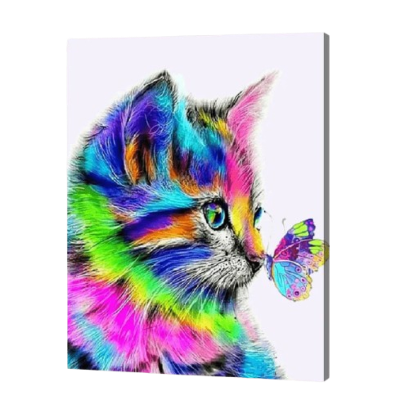 Rainbow Whiskers Paint by Numbers