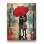 Rainy Embrace Paint by Numbers
