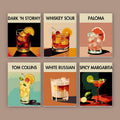 Retro Cocktails Mini Paint by Numbers