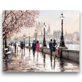 Romantic Walk Along the Thames Paint by Numbers