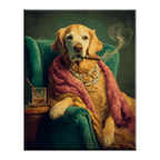 Royal Golden Retriever Portrait Paint by Numbers