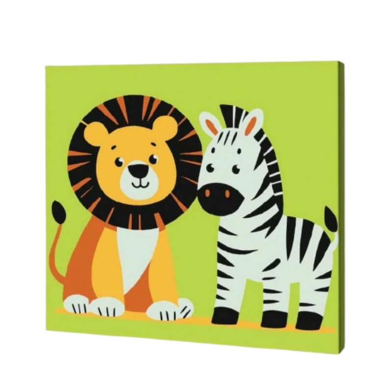 Safari Friends, Kids Paint By Numbers