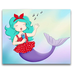 Singing Mermaid, Kids Paint by Numbers