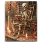 Skeleton’s Final Chapter Paint by Numbers