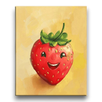 Smiling Strawberry Kids Paint by Numbers