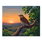 Songbird at Sunset Paint by Numbers