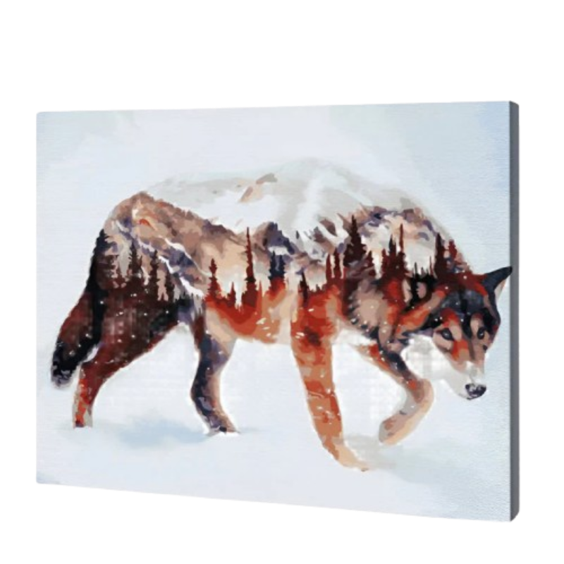 Spirit of the Wolf Paint by Numbers