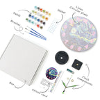 Starry Night Lighthouse Paint by Numbers Clock Kit