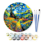 Starry Night Paint by Numbers Clock