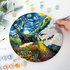 Starry Night Paint by Numbers Clock