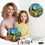 Starry Night Paint by Numbers Clock
