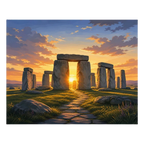 Stonehenge Sunset Paint by Numbers