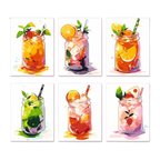 Summer Refreshers - 6 Mini Paintings