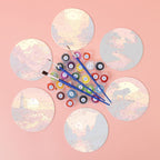 Sunset Landscape Paint by Numbers Coasters