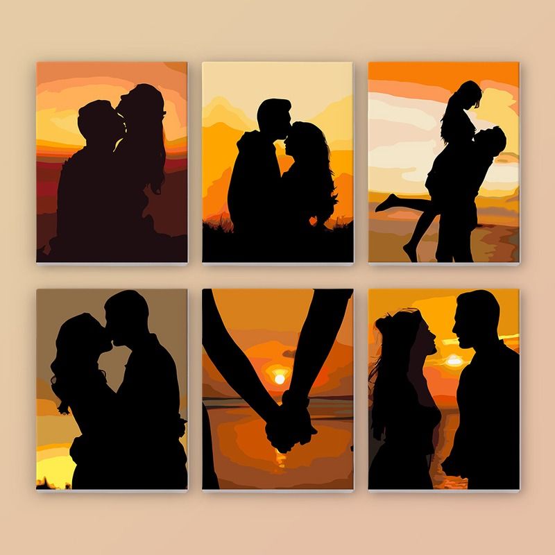 Sunset Love Mini Paint by Numbers