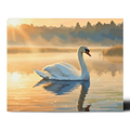 Swan at Sunrise Paint by Numbers