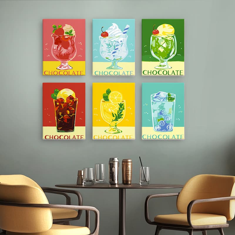 Sweet Treats - 6 Mini Paintings