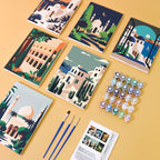 Timeless Cities - 6 Mini Paintings
