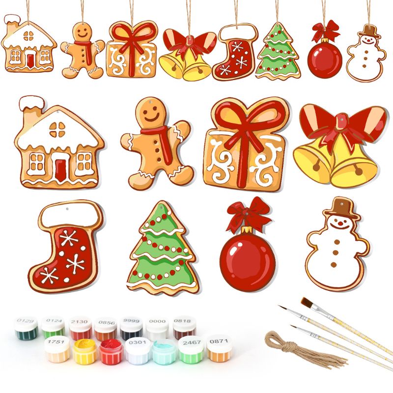 Traditional Christmas Ornaments Paint by Numbers