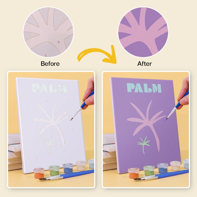 Tropical Destinations Mini Paint by Numbers