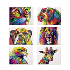 Vibrant Wildlife - 6 Mini Paintings