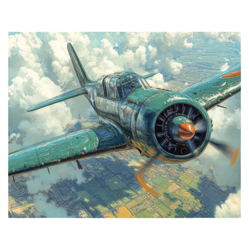 Vintage Warplane Paint by Numbers