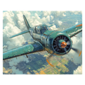 Vintage Warplane Paint by Numbers