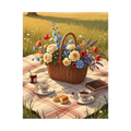 Wildflower Picnic Basket Paint by Numbers
