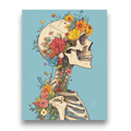 Wildflower Skeleton Paint by Numbers