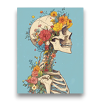 Wildflower Skeleton Paint by Numbers