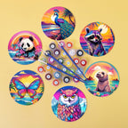 Wildlife Wonders Paint by Numbers Coasters