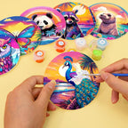 Wildlife Wonders Paint by Numbers Coasters