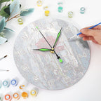 Winter Rose Paint by Numbers Clock Kit