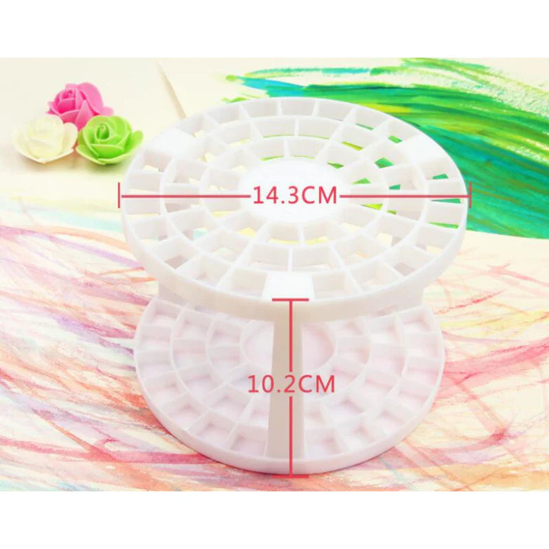 Brush Holder with 49 Compartments