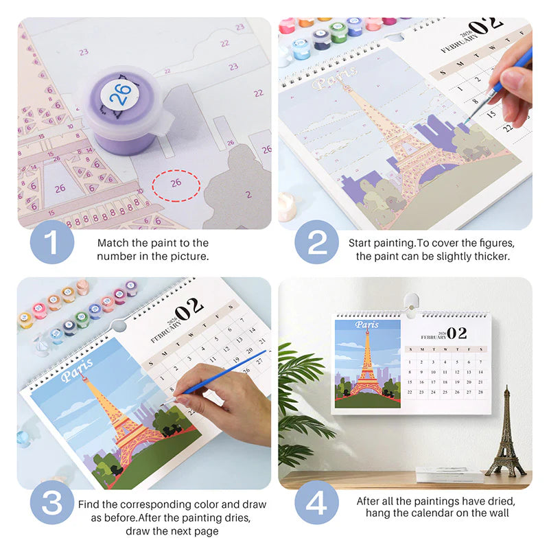 Paint by Numbers Calendar